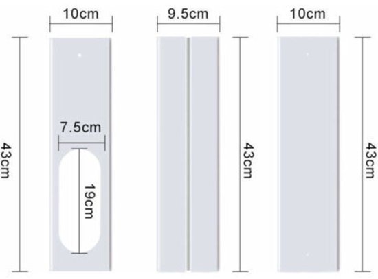 Draagbare Airconditioner Venster Kit met Koppeling Verstelbare Raam Afdichting Schuifraam AC Vent Kit Fit 150 130mm Ducting AC Vent