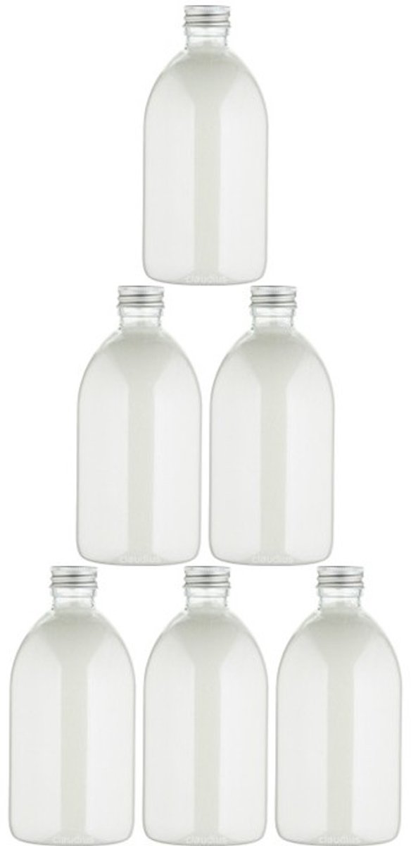Scrubzout White Lotus - 650 gram - Fles met aluminium dop - set van 6 stuks - Hydraterende Lichaamsscrub