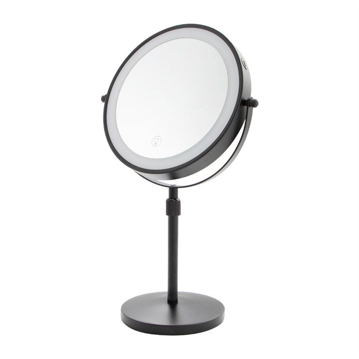 Ynkkvre -LED Make-up Spiegel – 10x Vergroting, Hoogte Verstelbaar en 360° Draaibaar