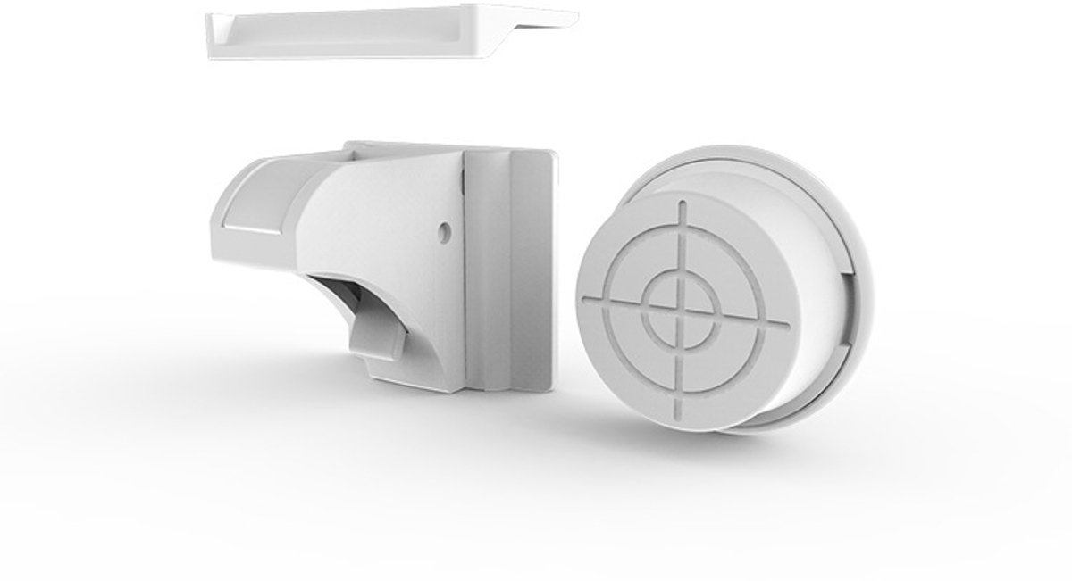 Onzichtbaar magnetisch slot voor kindveiligheid - 12 sloten en 3 sleutels - Bescherming voor kasten, deuren en laden - Slot zonder boren - Wit
