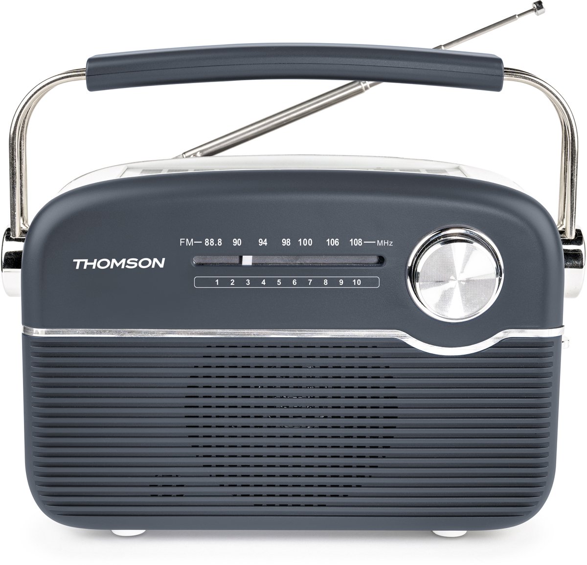 THOMSON - RETRO BLUETOOTH RADIO - Solar- Grijs