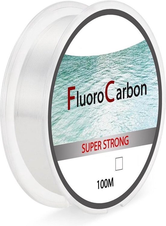 Ligne de pêche BukkitBow 100 m - Fil de pêche en nylon fluorocarbone résistant - Fil transparent pour la Pêche et les lancers à longue distance - 0,331 mm - 8,34 kg