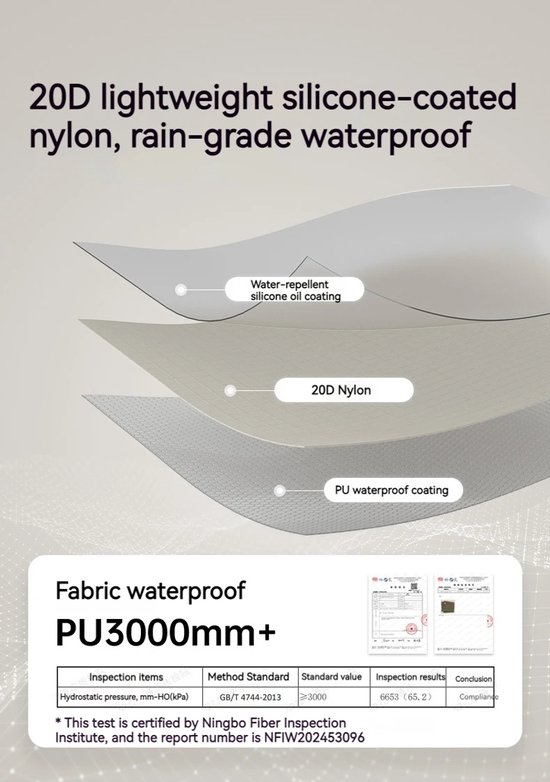 Naturehike® Cloud Up Pro Tent - Camping Tent - 2 personen - Ultra lichtgewicht tent - Outdoor - Hiking & Wandelen - Waterdicht - 3 seizoenen - Incl. grondzeil - Lichtgrijs van Naturehike — afbeelding 5