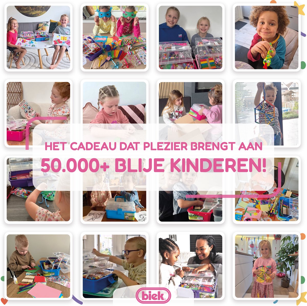 Knutselkoffer XXL BIEK20® Roze - Inclusief E-Book - Knutselpakket - Knutselen Meisjes - Creatief Speelgoed - Knutseldoos - Knutselset - Knutselen voor Kinderen — afbeelding 4