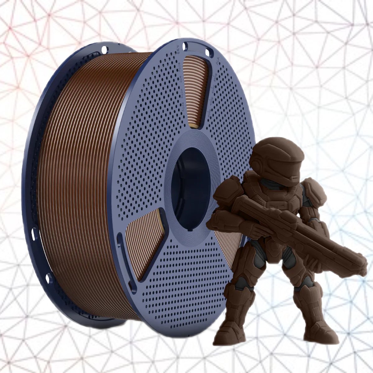 SUNLU PLA+ Bruin / Choclate 1 kg - 1.75mm - 3D printer filament