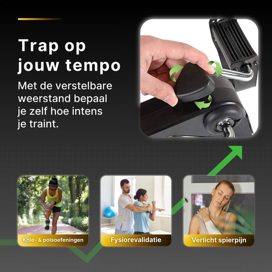 Mini Hometrainer En Zittende Pedaaltrainer Voor Senioren En Volwassenen Elektrische Draagbare Oefening Voor Thuis 9101019816864