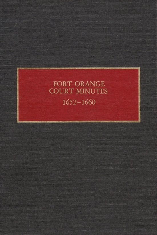 Fort Orange Court Minutes, 1652-1660 - cover
