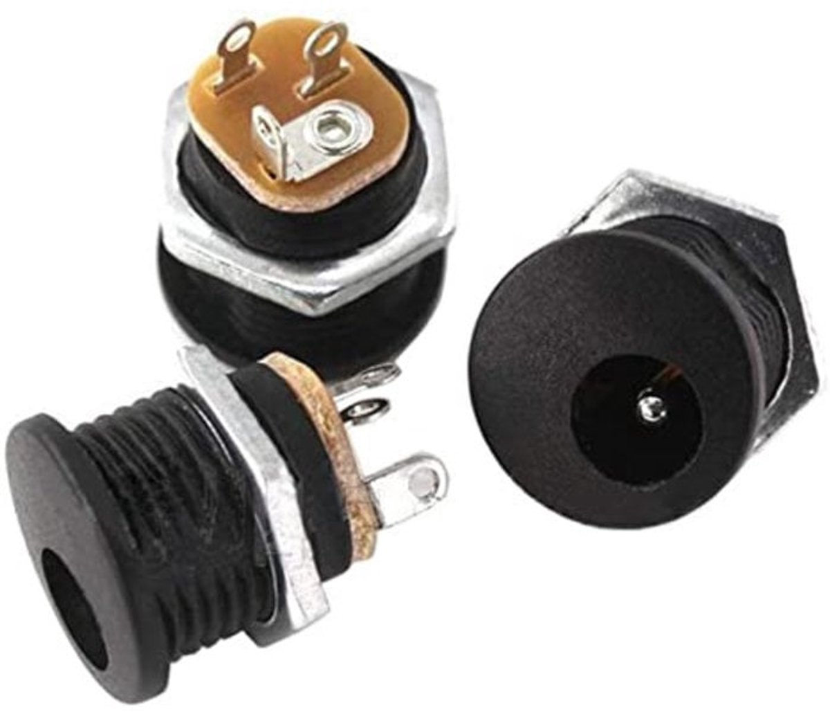 OTRONIC® DC power jack Female 5.5x2.1mm DC-022 met moer