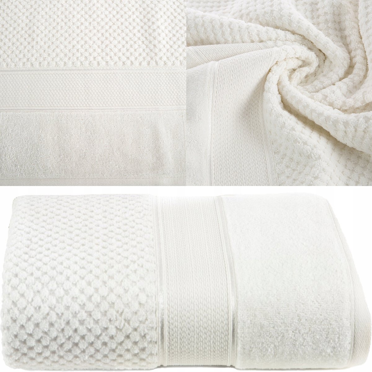 Luxe Katoenen Badhanddoek 70x140 cm - 500 g/m² - Crème
