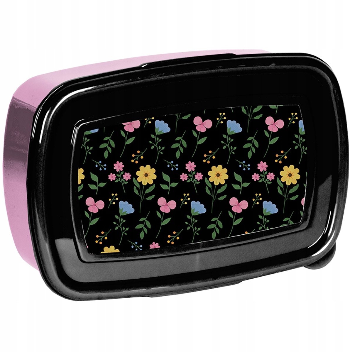 Lunchbox Meisje Bloemen - Plastic Broodtrommel 750ml