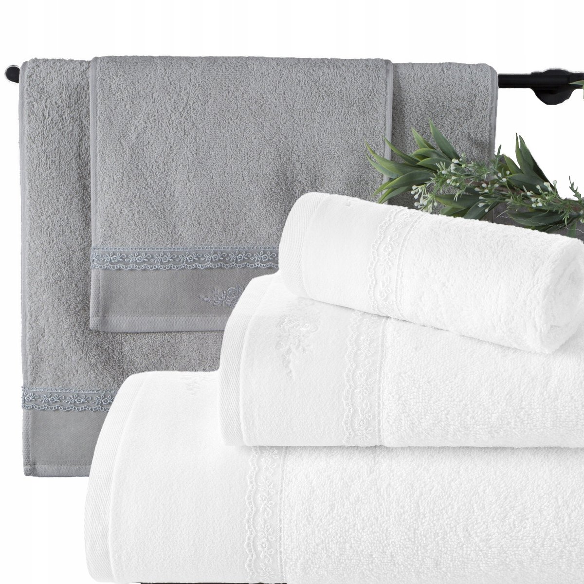 Luxe Katoenen Handdoeken Set Wit - 3 Stuks - 30x50, 50x90, 70x140 cm