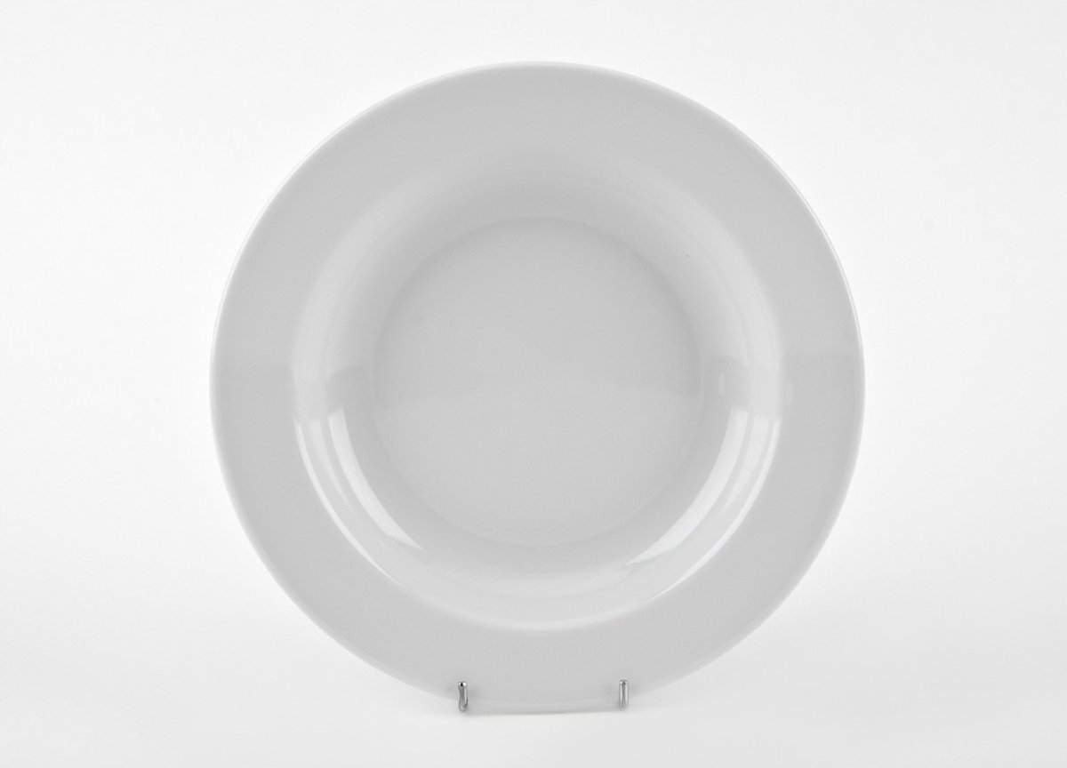 Lubiana Diep Bord Kaszub2 Ø 22,5cm Wit Porselein