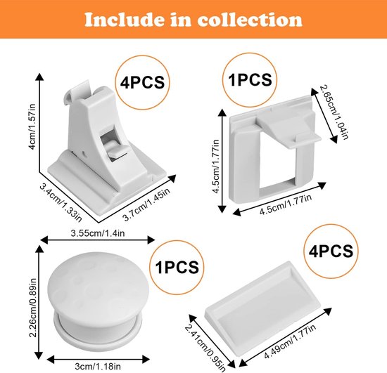 Baby Proofing Set 42 Stuks Kast Sloten Kind Veiligheid Grote Hoek Beschermers Al