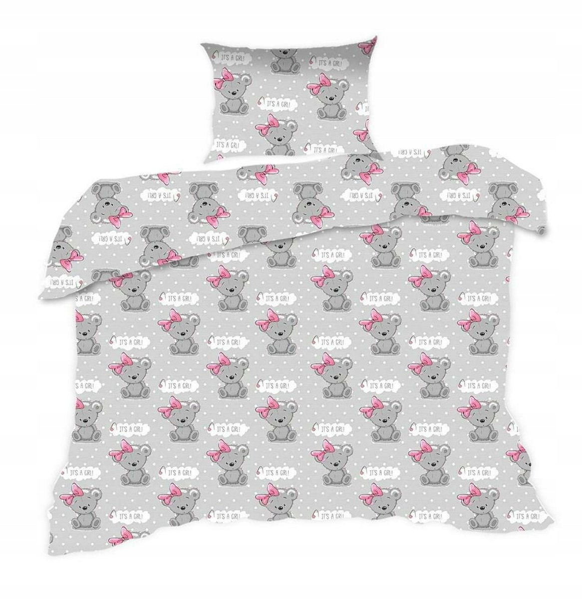 Kinderbeddengoed 100x135 cm met kussenhoes 40x60 cm - Beren