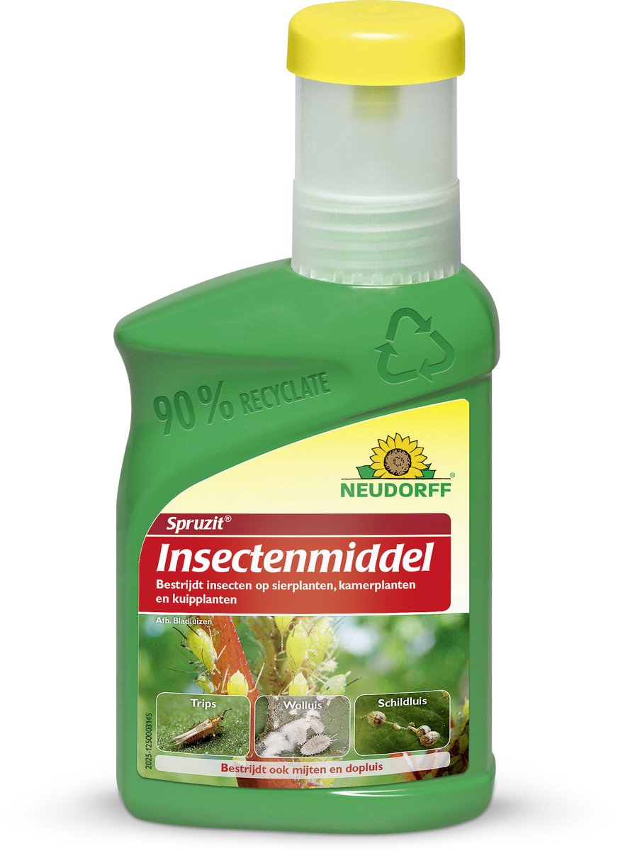 Neudorff Spruzit Insectenmiddel Concentraat 250 ml - Insecten Bestrijdingsmiddel tegen Bladluis, Trips, Witte Vlieg en Spint - voor Sierplanten, Kamerplanten en Kuipplanten