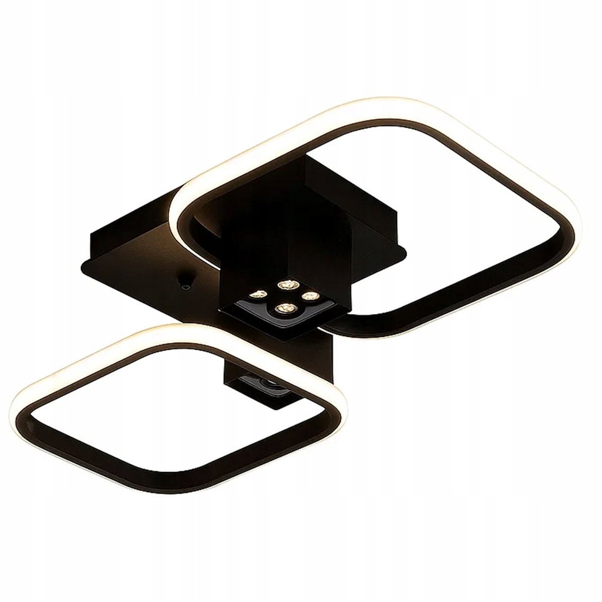 Moderne Plafondlamp LED Zwart 3 Kleuren Licht met Afstandsbediening