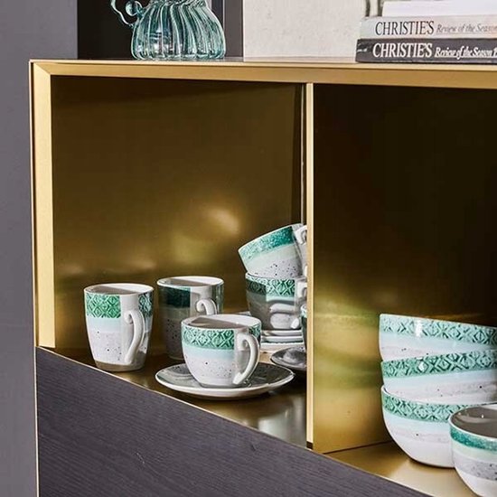 Tognana Tiwi, Pack de 3 Mug cc 350, Stoneware, noir