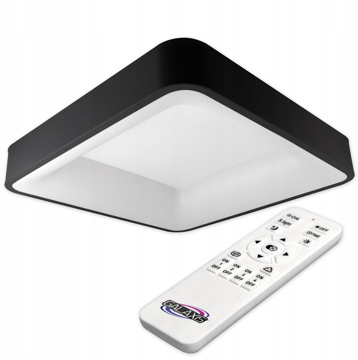 Galaxis Aries Plafond LED 54W Zwart - Dimbaar & Kleurtemperatuur Instelbaar