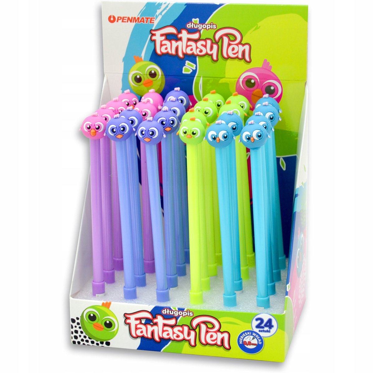 Penmate PTASZYNA Fantasiedecor balpen, 0,8mm, blauw