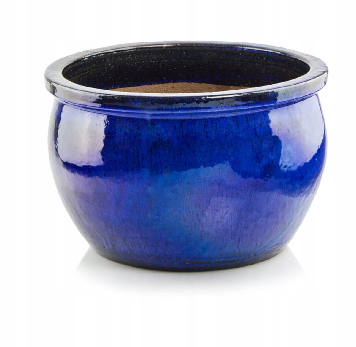 Kobalt Gekleurde Keramische Pot 46x26 cm - Vorstbestendig