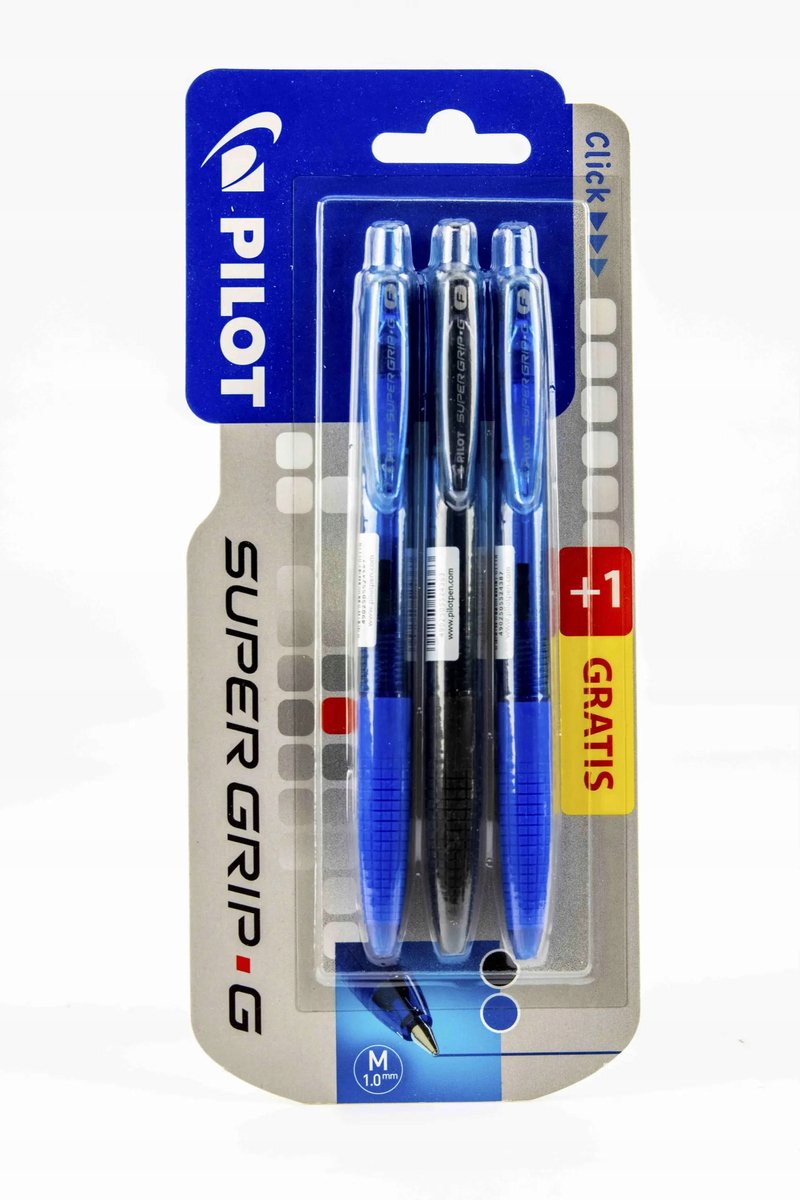 Pilot Super Grip G automatische pennenset: blauw en zwart