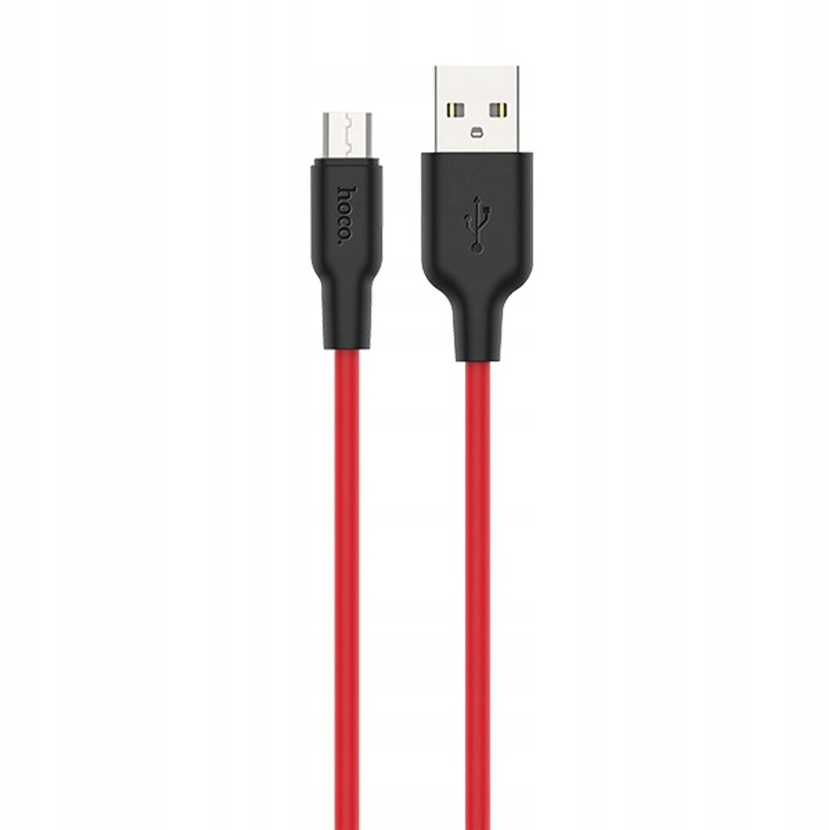 Hoco K025 USB naar MicroUSB Kabel 1m 2.4A Rood