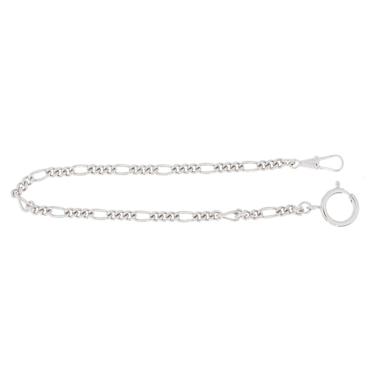 Zakhorlogeketting, Figaro schakelketting, rond, messing, gemaakt in Duitsland