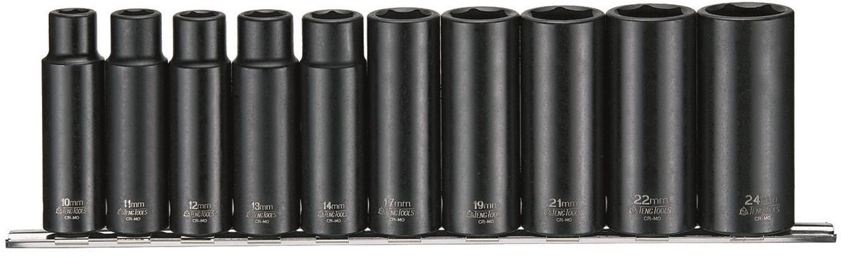 Teng Tools Lange Slagdoppenset 1/2" - 10 Stuks