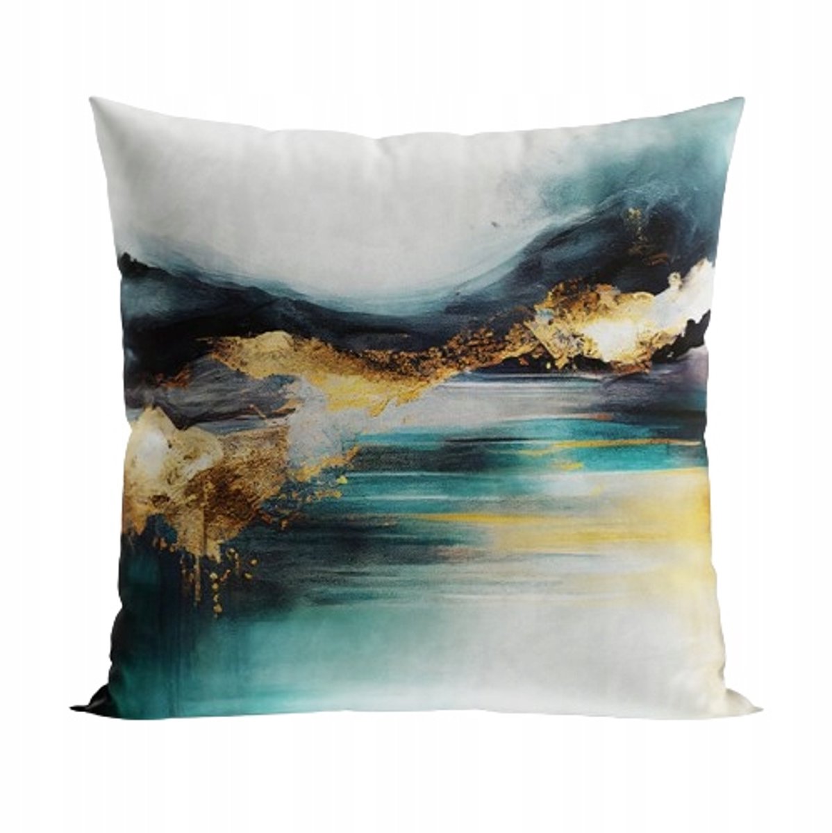 Dubbelzijdig Velours Kussenhoes Petrol Azur 40x40 cm