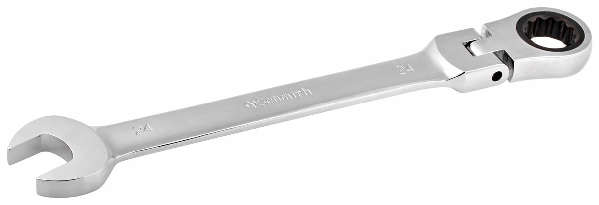 Schmith Ringsleutel met Ratel 19mm - Gebogen, 72 Tanden