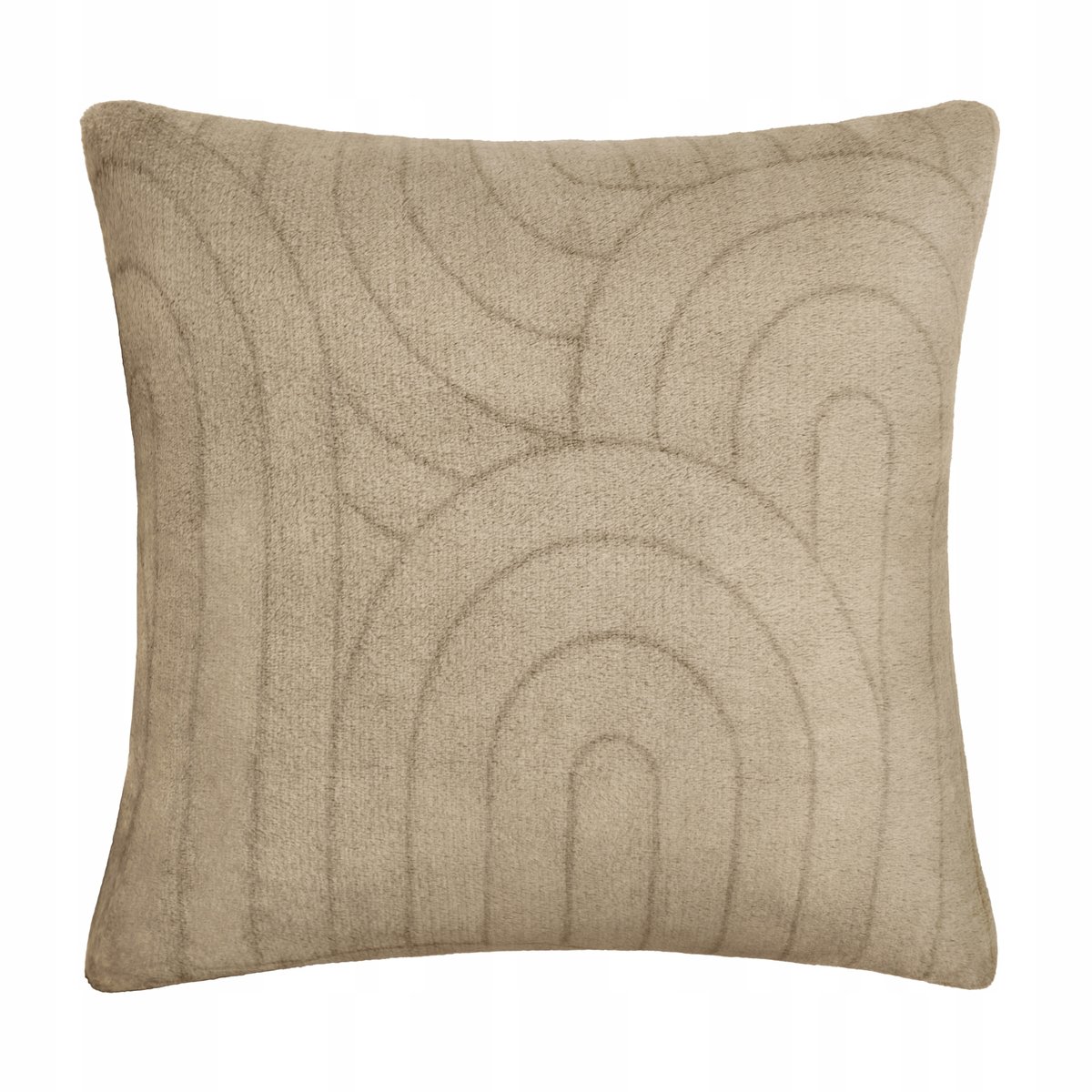 Retro Wave Kussenhoes 40x40 cm - Beige, Decoratief & Zacht