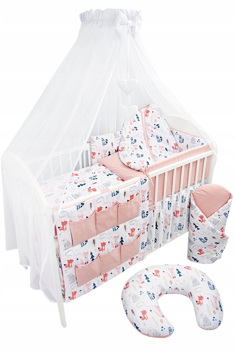 Image of 12-delige babybeddengoedset met hemeltje, slaapzak en meer