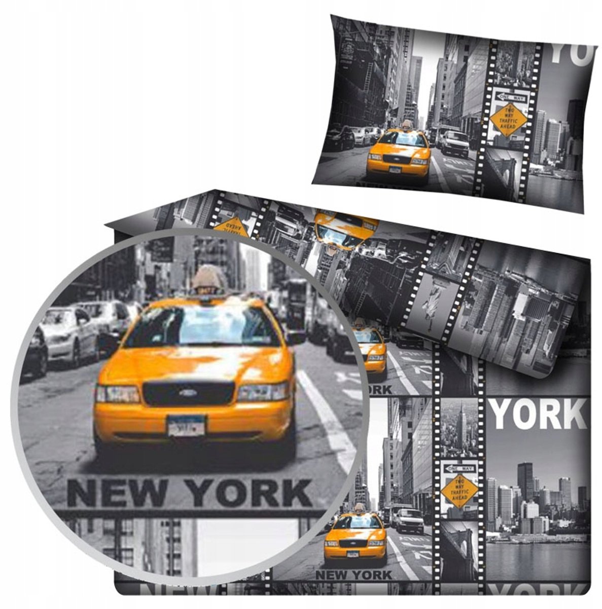 New York Stadsbeddengoed Katoen 140x200 cm