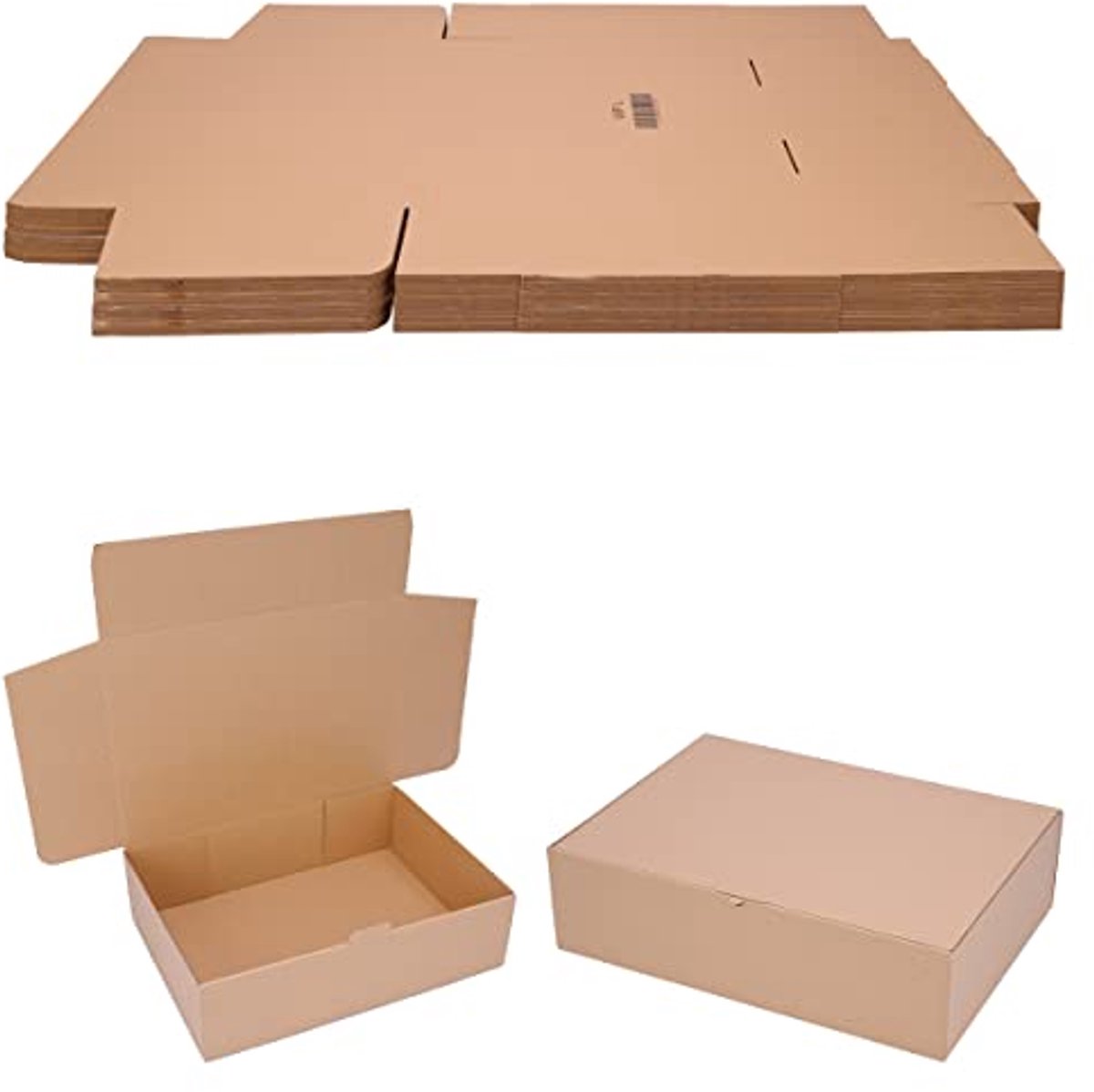 Vouwdozen 430 x 310 x 120 mm - Ideale Verzenddozen voor Kleine Artikelen (50 Stuks)