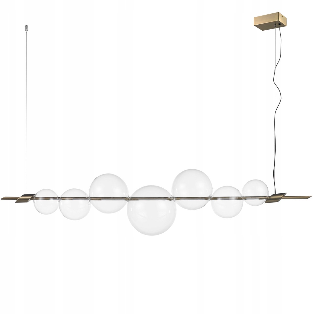 Luxe gooden LED zingende AMORE Mint crestellal, 153cm breed