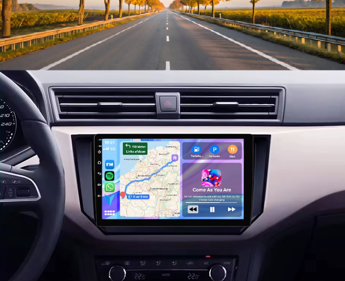 Autoradio 4/64GB met Carplay en Android auto | Geschikt voor Seat Ibiza Arona 2016-2022 | Radio scherm met Navigatie | ibisa 2016 2017 2018 2019 2020 2021 2022