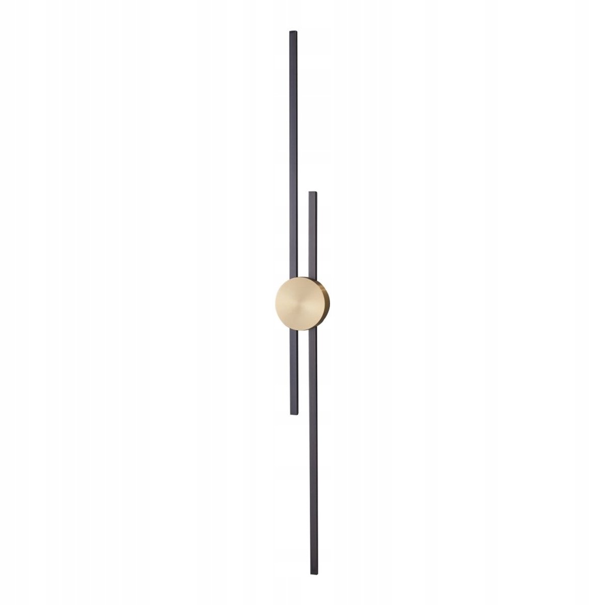 Moderne LED wandlamp CENTRO Zwart 122cm met Gouden Accent