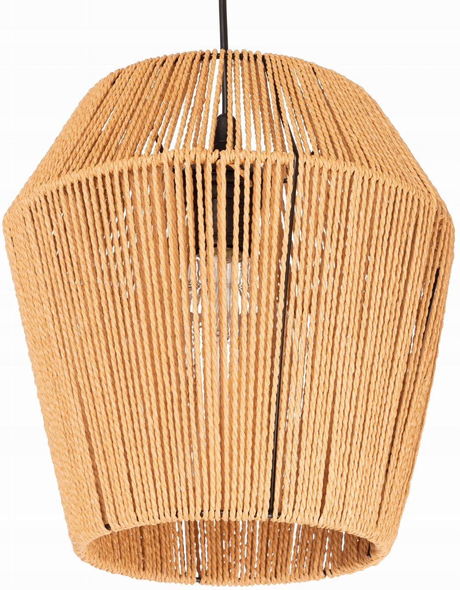 BOHO hanglamp naturel gevlochten touw E27