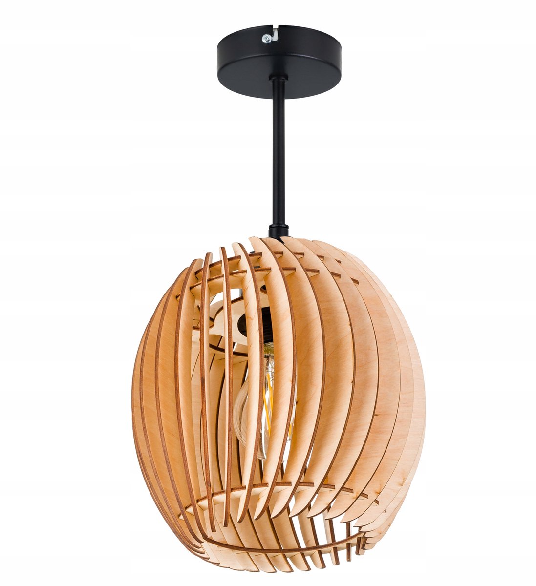 Houten Hanglamp E27 Plafond - Stijlvolle Loft Verlichting