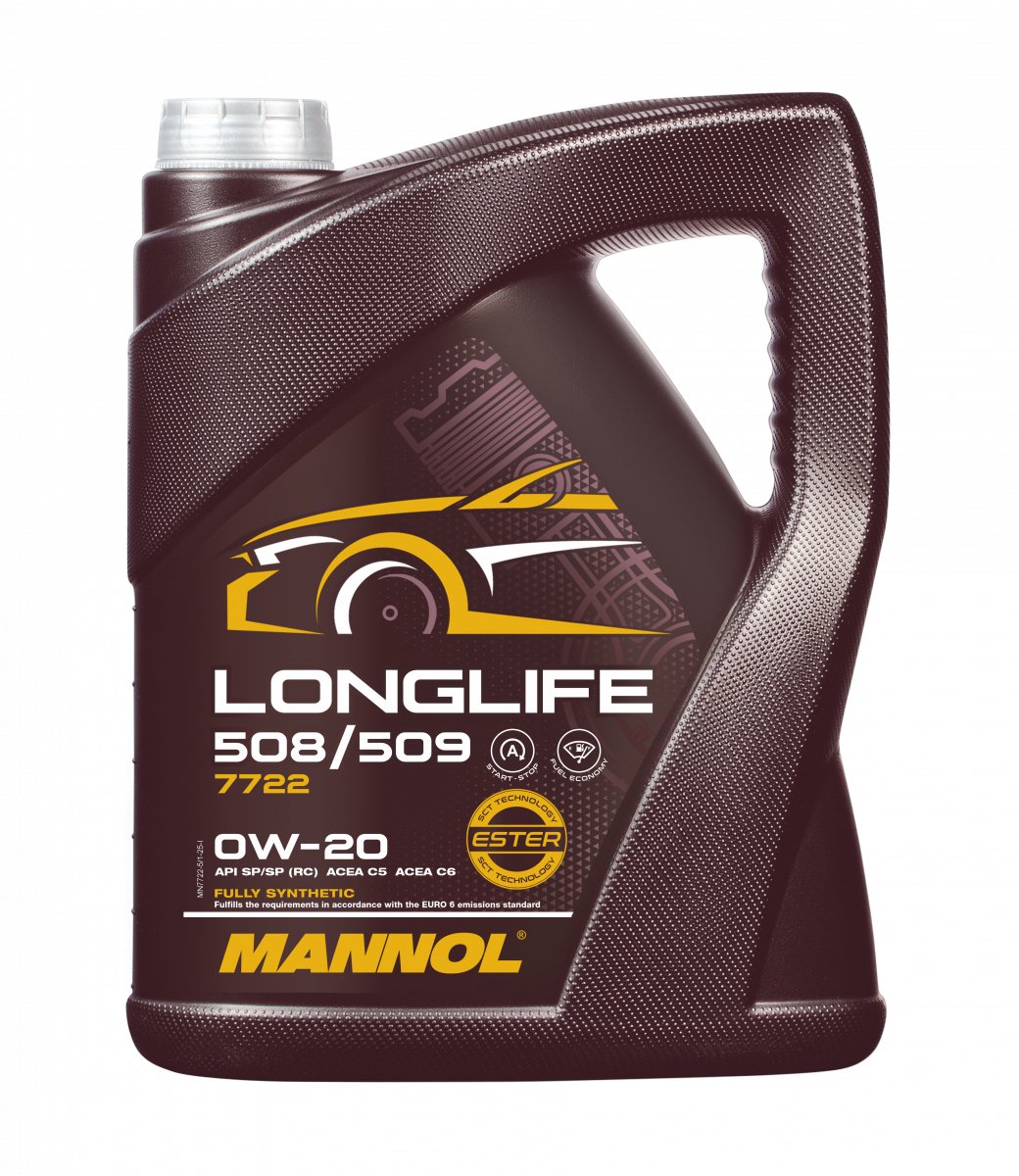 Mannol 5 Liter 0W-020 5 Longlife 508/509 MN7722 | De Oliereus