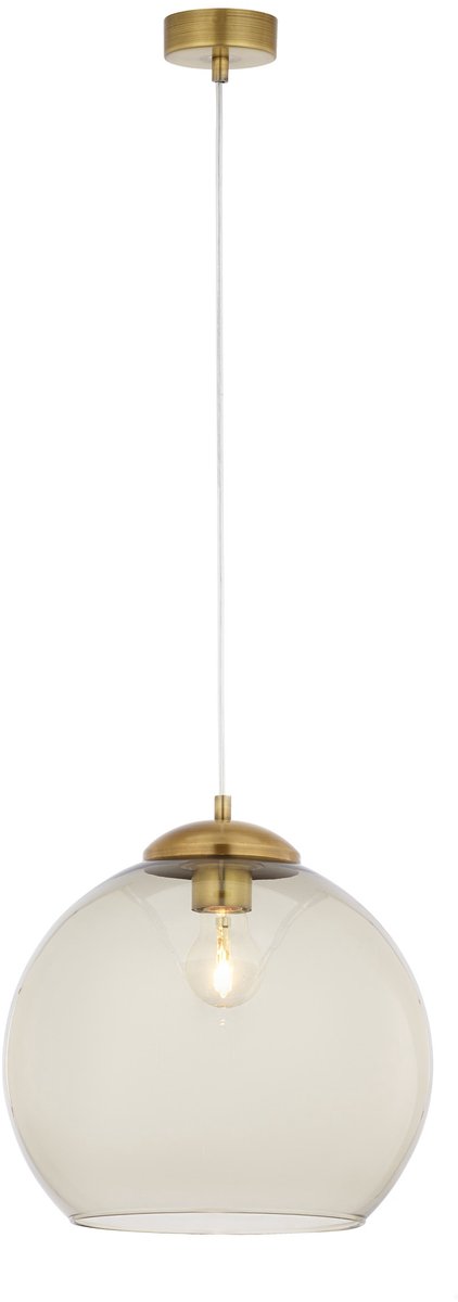 ASTI Moderne Hanglamp met Rookglas - Patina Afwerking
