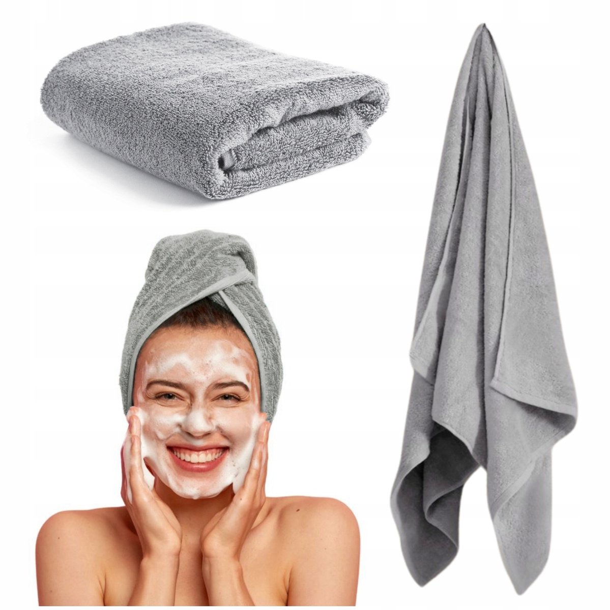 Zachte Katoenen Badhanddoek 50x100 cm - Hotelkwaliteit, absorberend