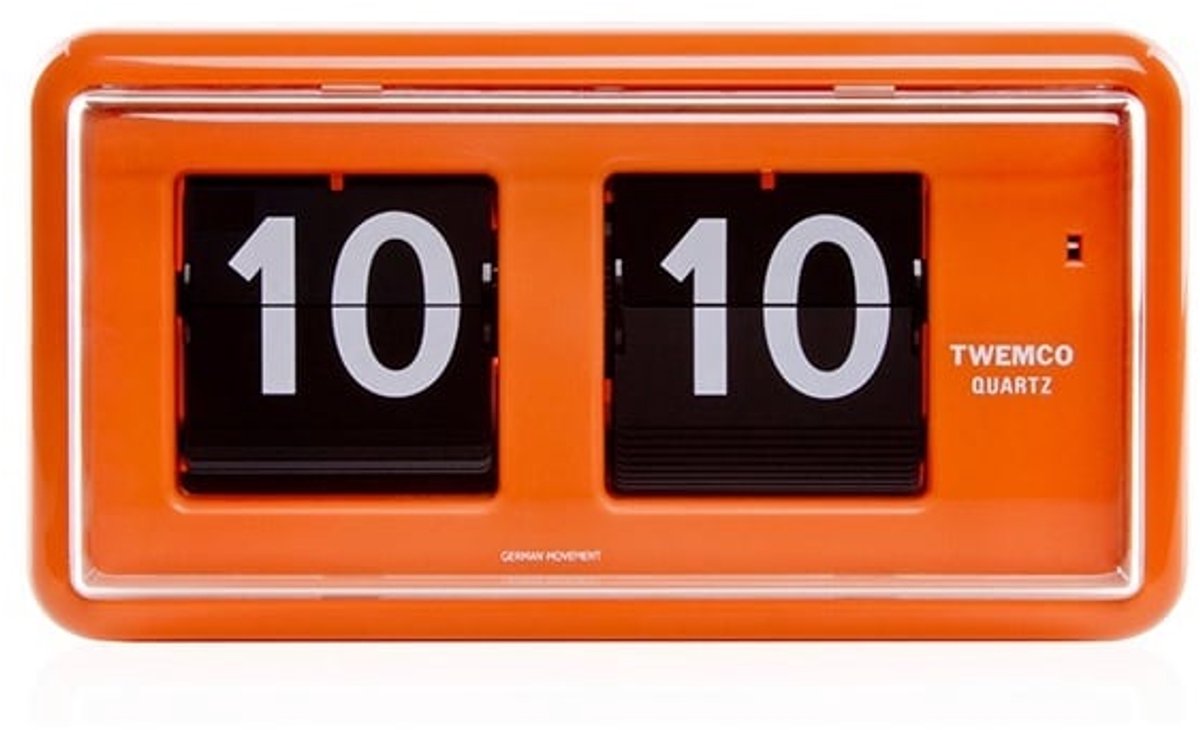 Twemco | Flipklok | QT-30 | Oranje | Flip Clock | Flip Klok | Retro Klok | Digitale Klok | Digitale Wandklok| Digitale Klok Op Batterijen | Vintage Klok | Retro | Long life Mechanism