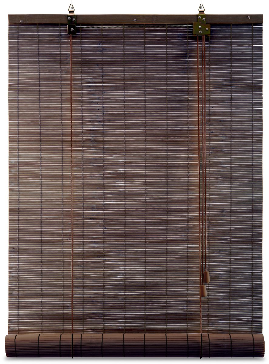 Sol Royal SolDecor B86 rolgordijn bamboe 60x160 cm - rolgordijnen zonder boren - rolgordijnen lichtdoorlatend zonwering bamboo Jaloezie inclusieve klembeugels - Bruin
