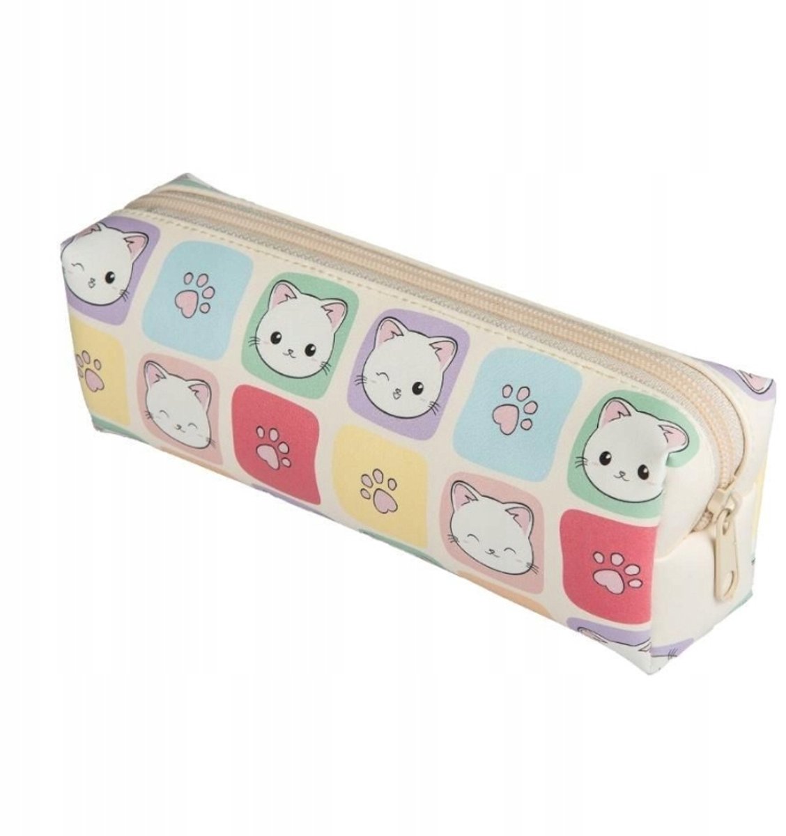 Pennendoos Meisjes Katten Tuba Pennen Etui 20x6x7cm