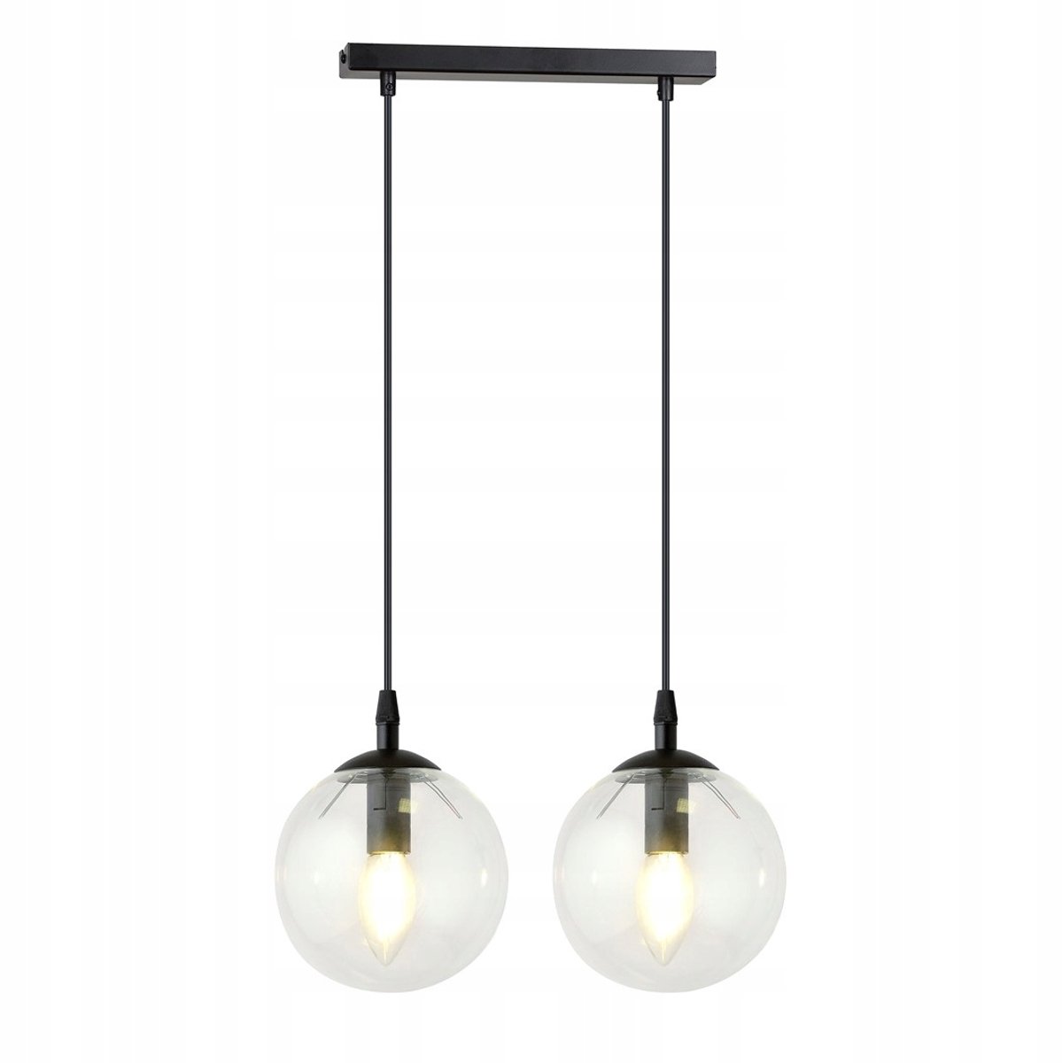 Emibig COSMO Hanglamp Zwart Glas E14 100cm Dimbaar