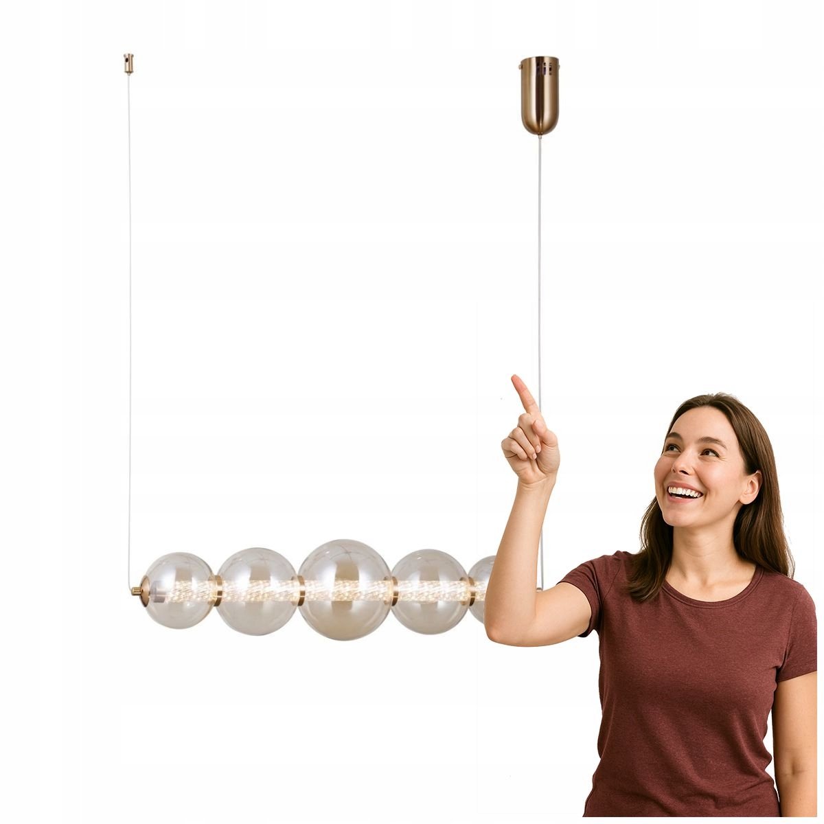 Butero Hanglamp LED Geel-Goud - Modern Design voor Woonkamer