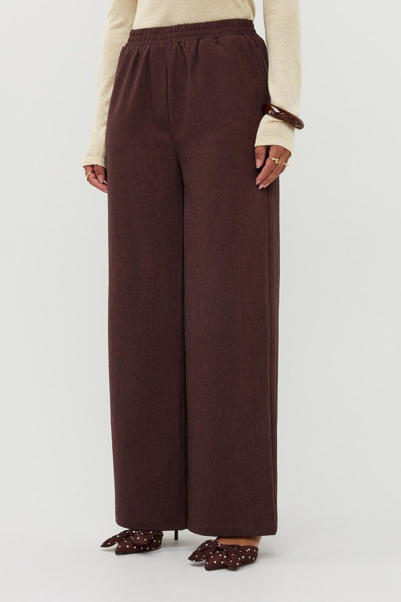 Ydence Pants Yade Tall Broeken Dames - Bruin - Maat XL TALL