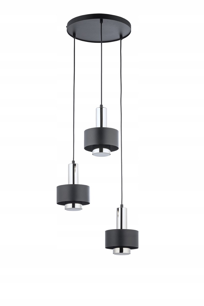 Sigma RIF LUX 3 KOŁO compacte/zilveren plafondhanglamp