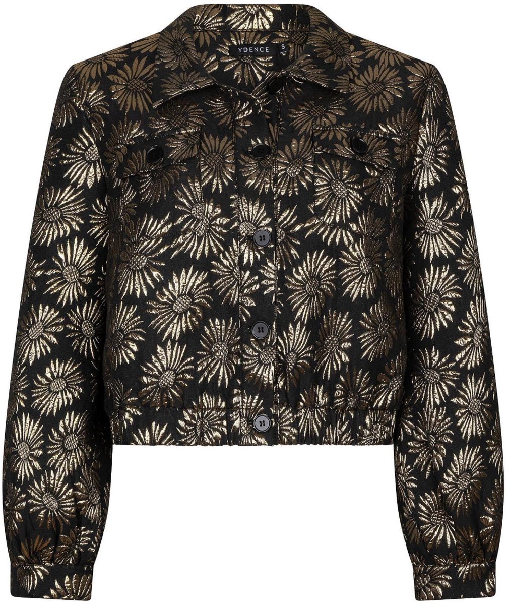 Ydence Jacket Floria Jassen Dames - Winterjas - Zwart - Maat S